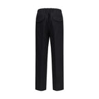 Jil Sander Black Cotton Casual Pants