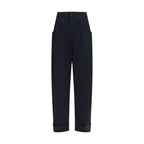 Jacob Cohen Blue Cotton Casual Pants