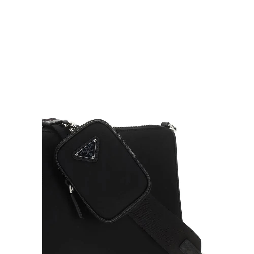 Prada Black Calf Leather Bos Taurus Shoulder Bag - Zeiniez