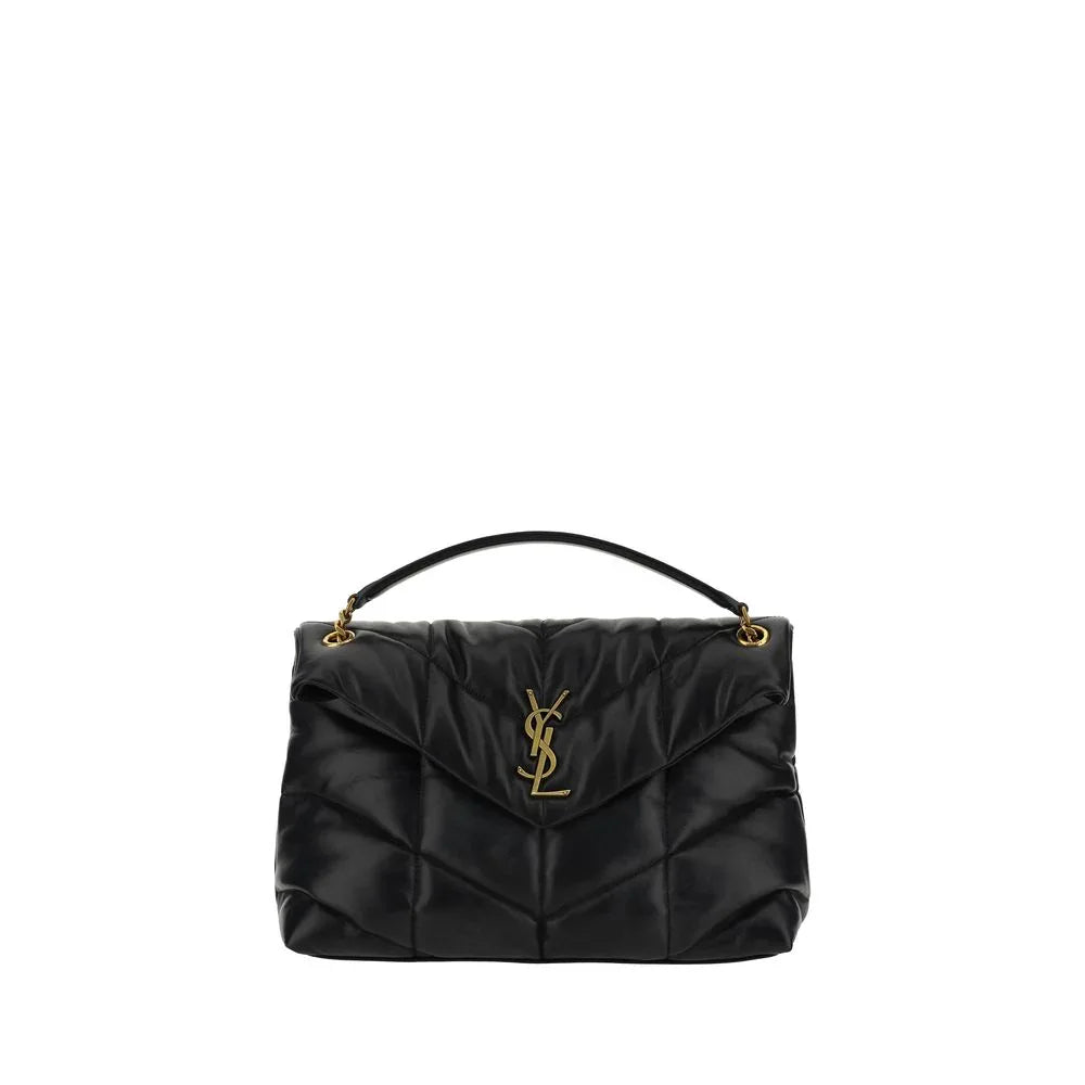 Saint Laurent Black Lamb Leather Shoulder Bag - Zeiniez