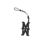 Max Mara Black Calf Leather Bos Taurus Keychain - Zeiniez