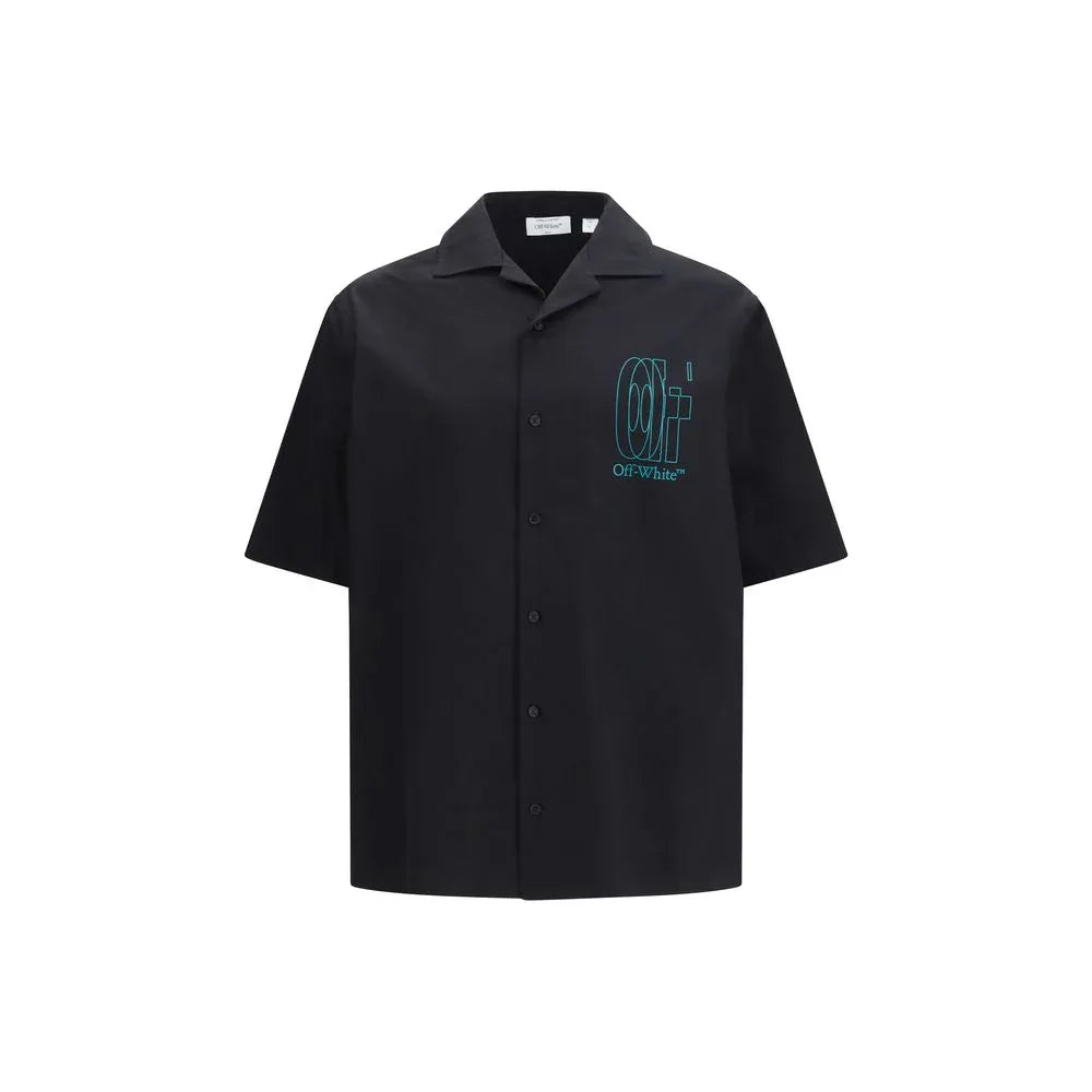 Off-White Black Cotton Shortsleeve Shirt - Zeiniez