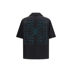 Off-White Black Cotton Shortsleeve Shirt - Zeiniez