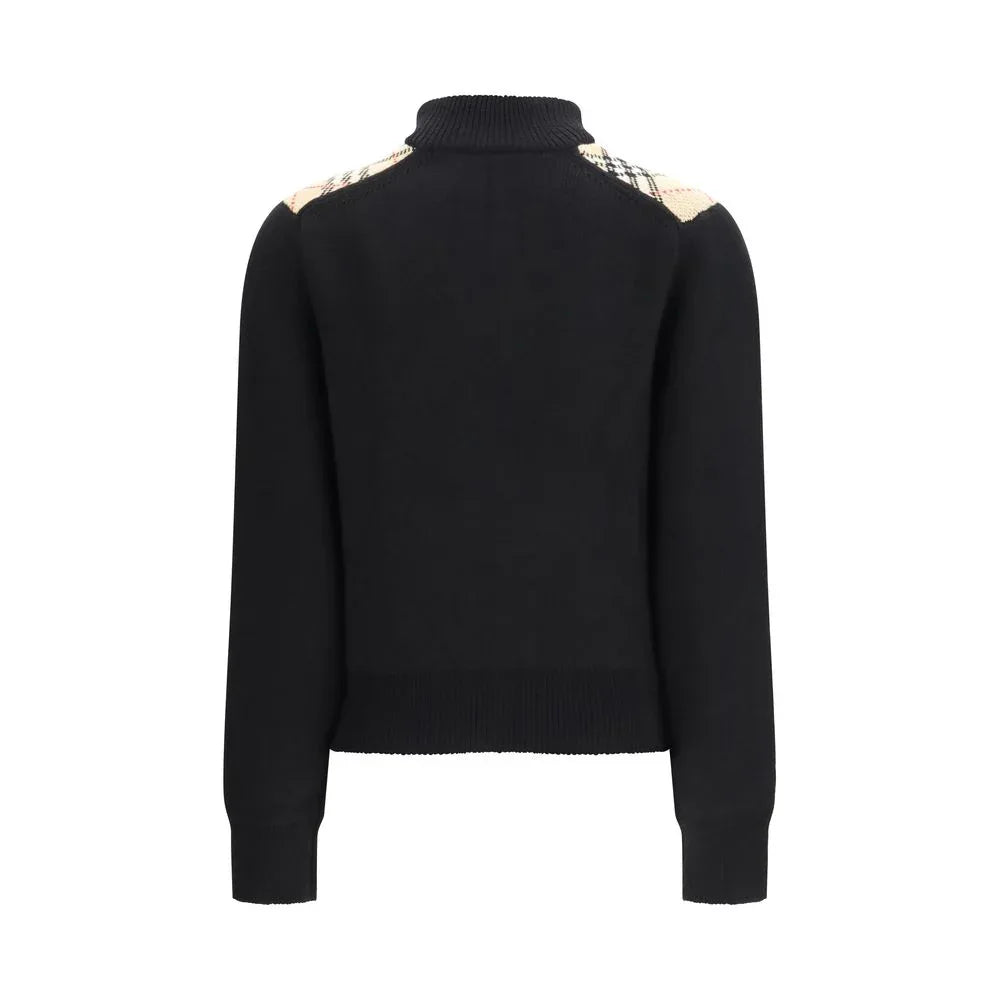 Burberry Black Wool Cardigan - Zeiniez