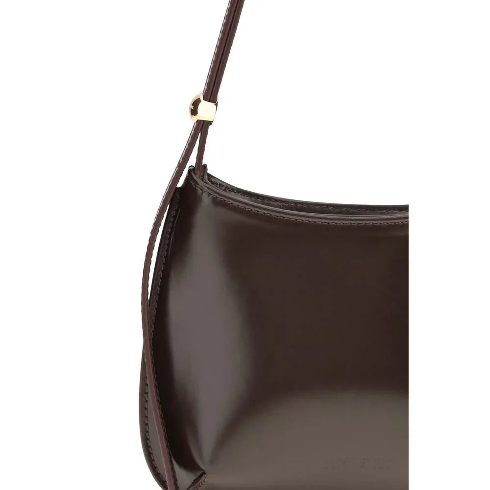 Jacquemus Brown Calf Leather Bos Taurus Shoulder Bag - Zeiniez