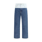 Marni Blue Cotton Straight-Leg Jeans