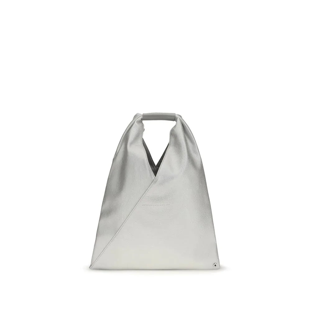 MM6 Silver Polyethylene Handbag