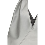 MM6 Silver Polyethylene Handbag