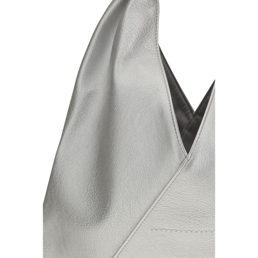 MM6 Silver Polyethylene Handbag