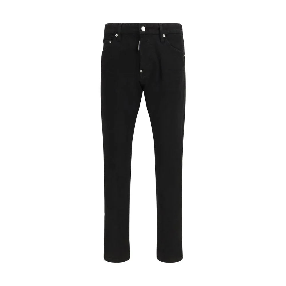 Dsquared² Black Cotton Slim Fit Jeans - Zeiniez