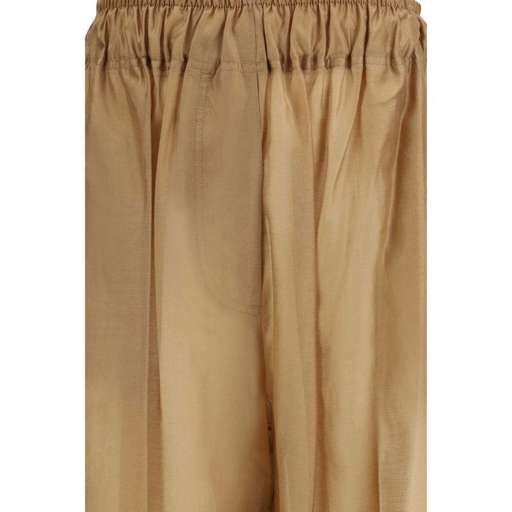 The Latest Beige Lyocell Casual Pants