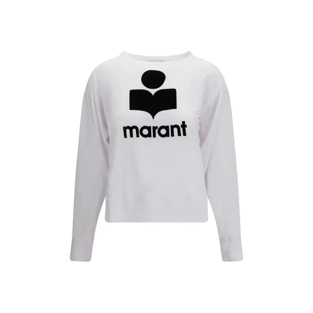 Marant Etoile White Linen Sweatshirt