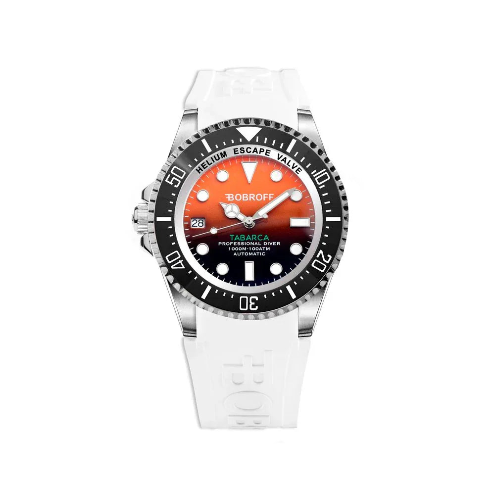 Bobroff White Rubber Sport Watch - Zeiniez