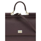 Dolce & Gabbana Bordeaux Calf Leather Bos Taurus Shoulder Bag