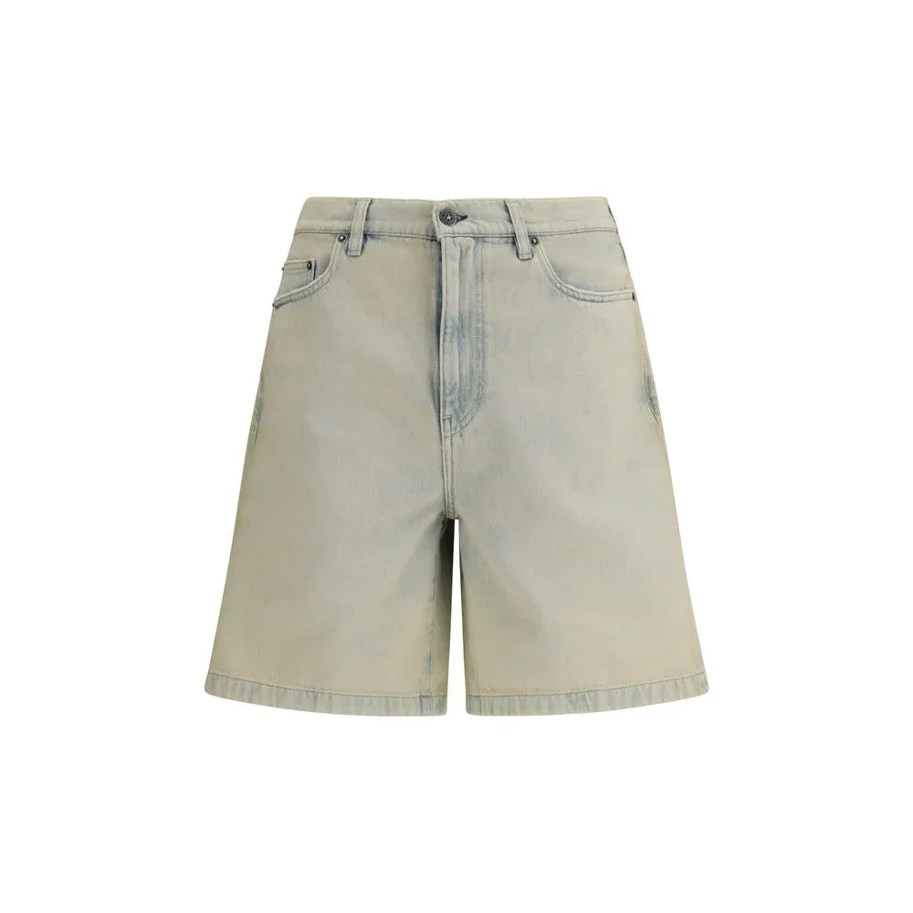 Golden Goose Blue Cotton Bermuda Shorts