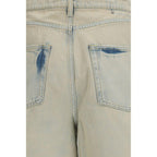 Golden Goose Blue Cotton Bermuda Shorts