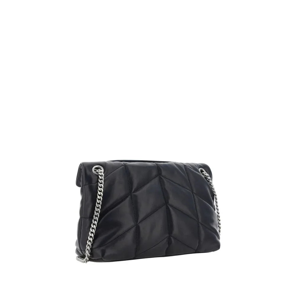 Saint Laurent Black Lamb Ovis Aries Aries Shoulder Bag - Zeiniez
