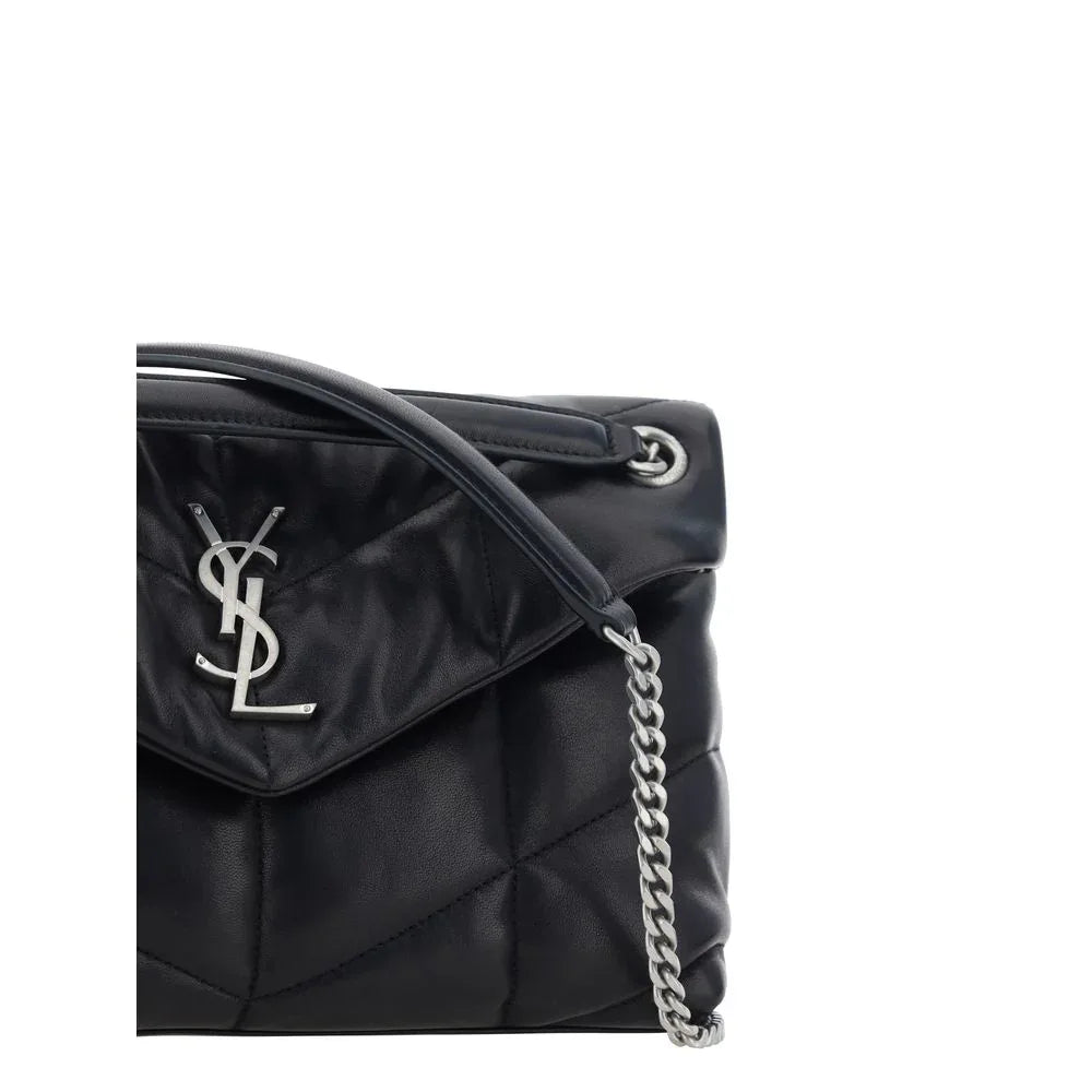 Saint Laurent Black Lamb Ovis Aries Aries Shoulder Bag - Zeiniez