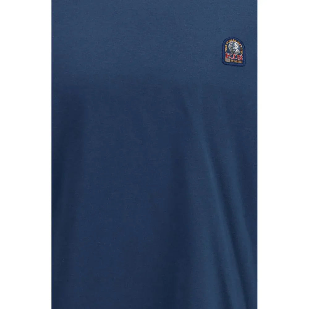 Parajumpers Blue Cotton T-Shirt - Zeiniez