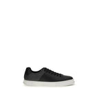 Ferragamo Black Calf Leather Bos Taurus Low Top Sneakers - Zeiniez