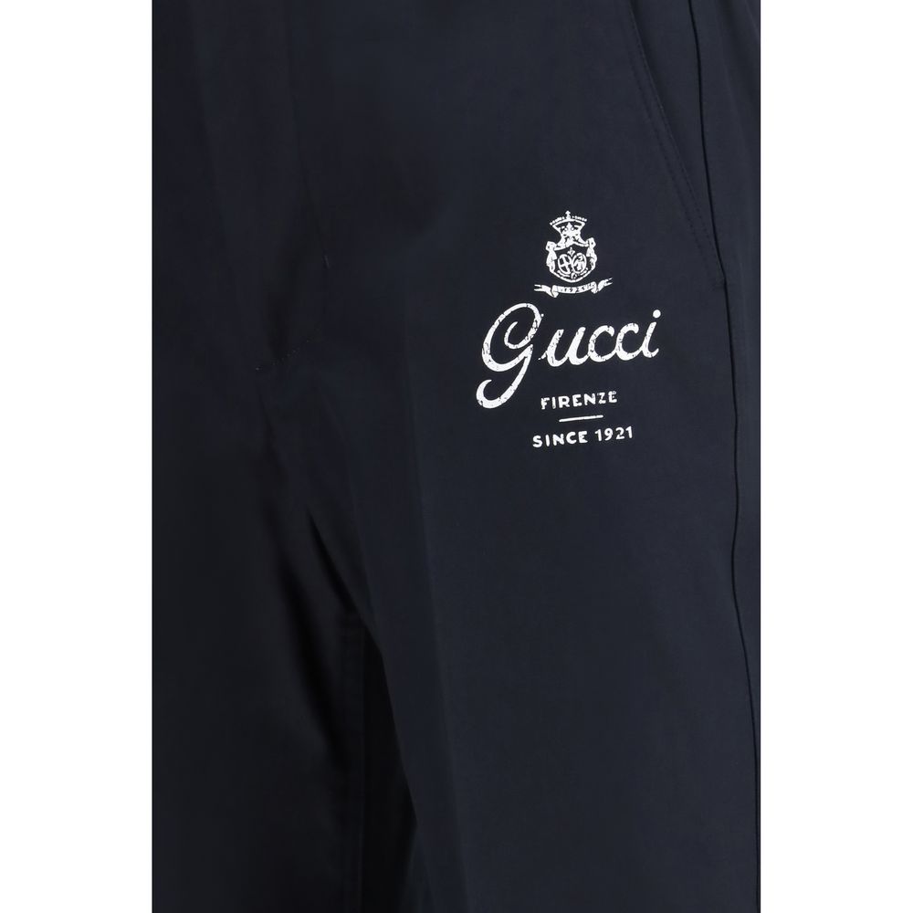 Gucci Blue Cotton Casual Pants - Zeiniez