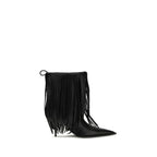 Balenciaga Black Calf Leather Bos Taurus Ankle Boots