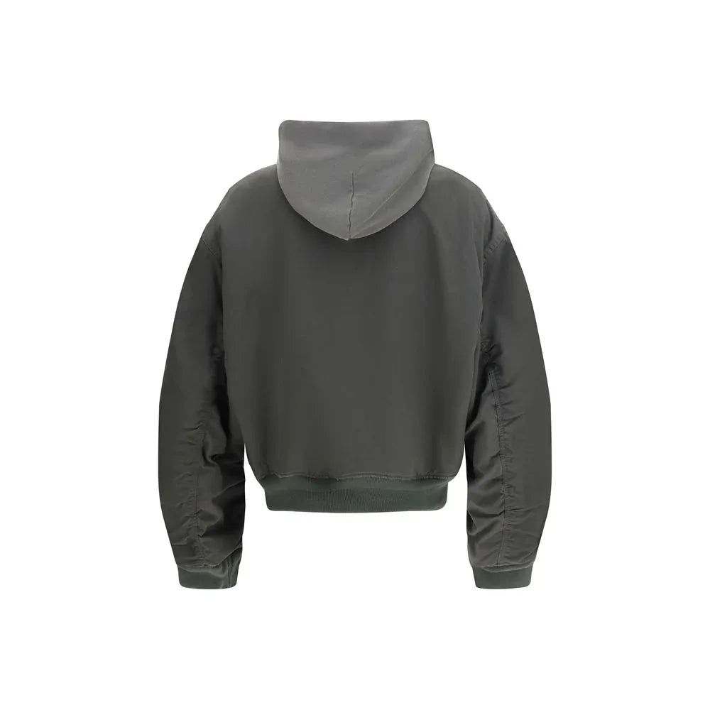 Balenciaga Gray Cotton Bomber - Zeiniez
