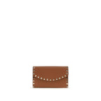 Valentino Garavani Brown Calf Leather Bos Taurus Wallet