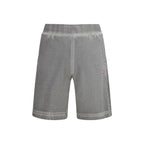 Diesel Gray Cotton Bermuda Shorts - Zeiniez