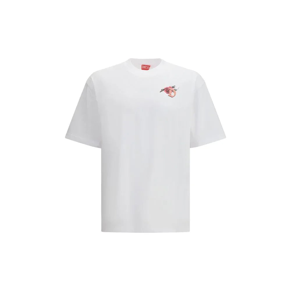 Diesel White Cotton T-Shirt