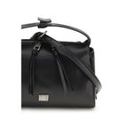 Dolce & Gabbana Black Calf Leather Bos Taurus Handbag