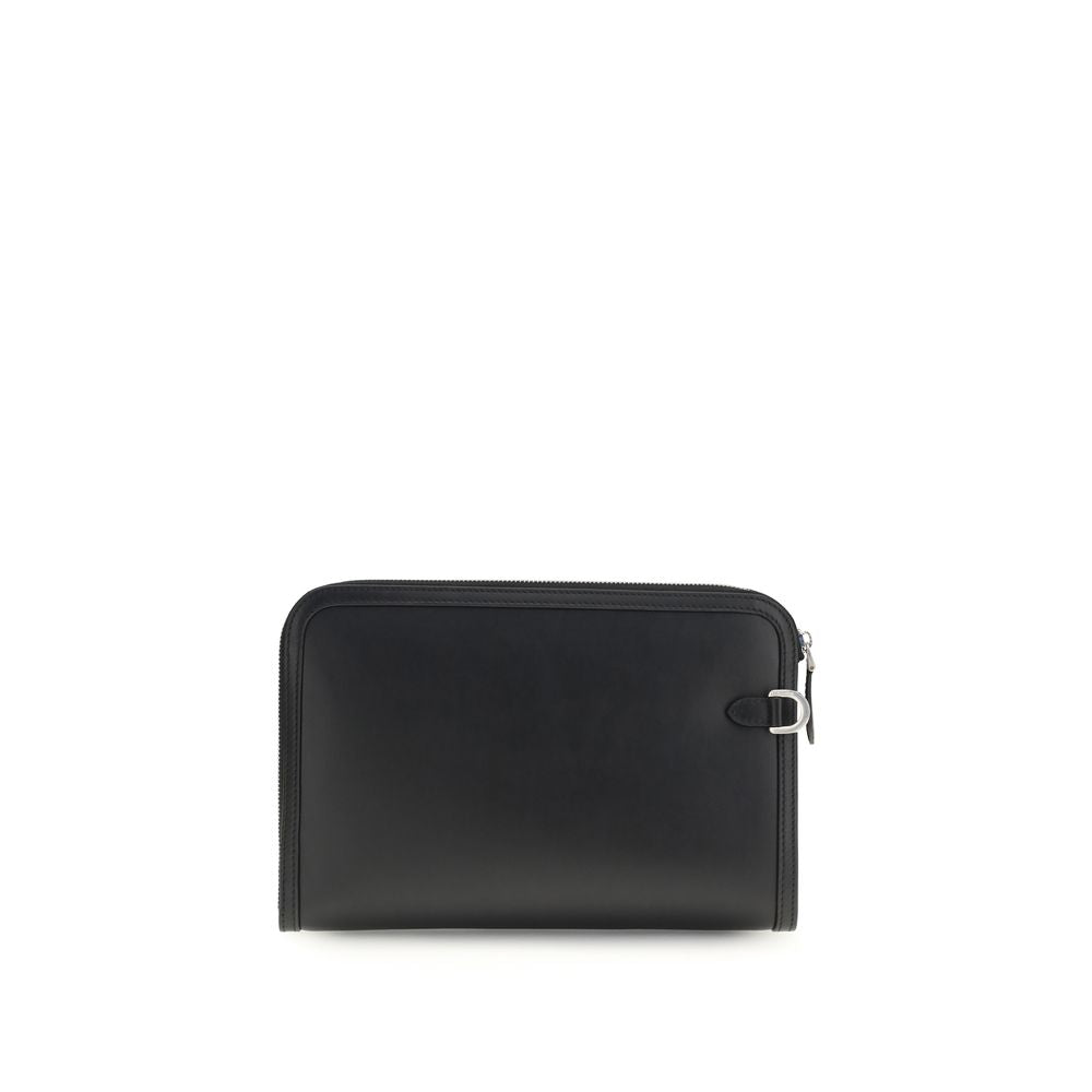Dolce & Gabbana Black Calf Leather Bos Taurus Accessories