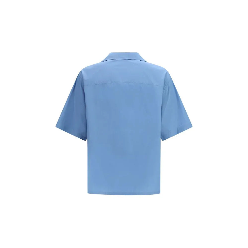 Marni Blue Cotton Shortsleeve Shirt - Zeiniez