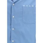 Marni Blue Cotton Shortsleeve Shirt - Zeiniez