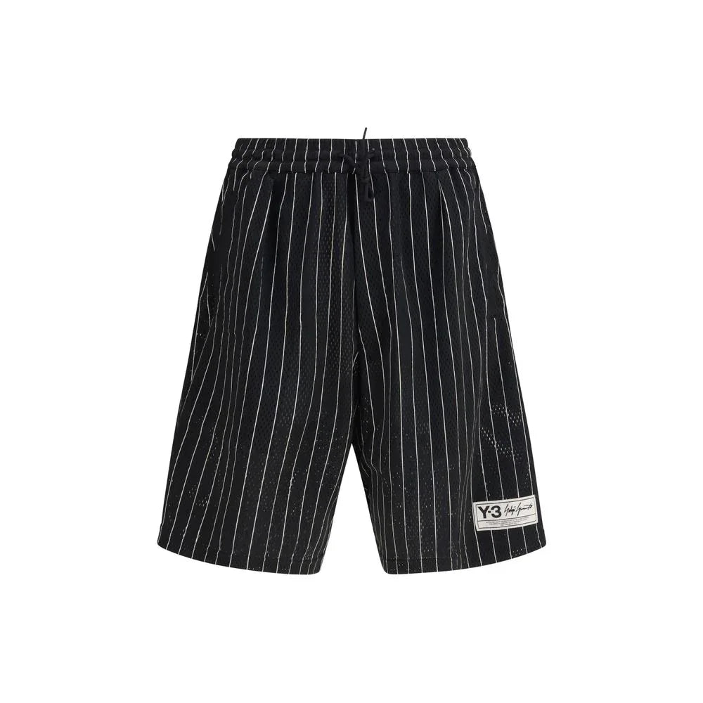 Y-3 Black Polyester Bermuda Shorts - Zeiniez