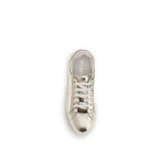 PINKO Gold Calf Leather Bos Taurus Platform Sneakers