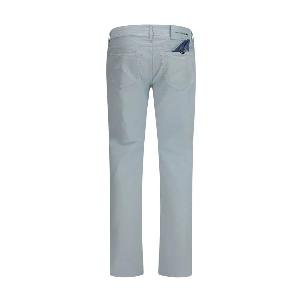 Jacob Cohen Blue Cotton Pants - Zeiniez