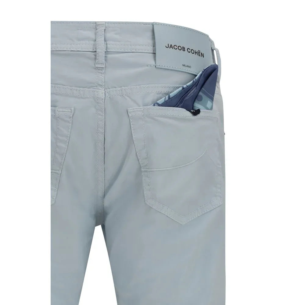 Jacob Cohen Blue Cotton Pants - Zeiniez