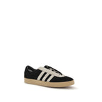 Y-3 Black Calf Leather Bos Taurus Low Top Sneakers