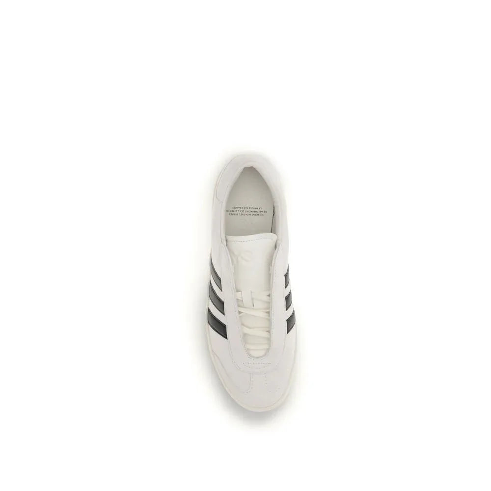 Y-3 Beige Calf Leather Bos Taurus Low Top Sneakers - Zeiniez