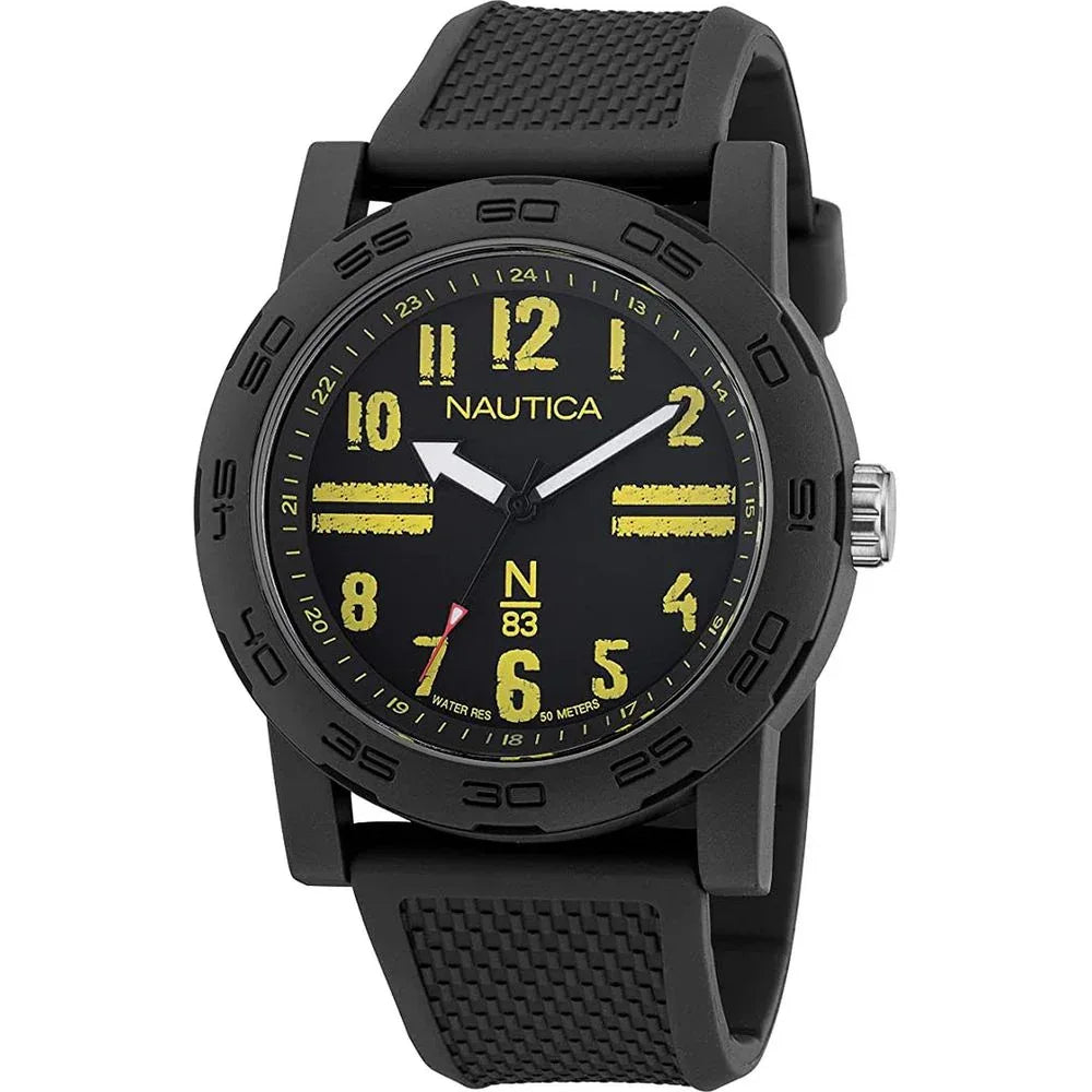 NAUTICA Black Synthetic Sport Watch - Zeiniez