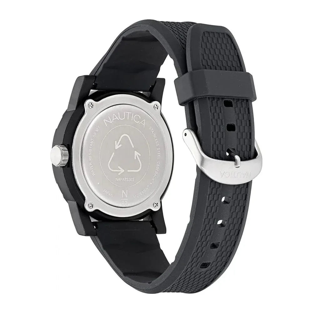 NAUTICA Black Synthetic Sport Watch - Zeiniez
