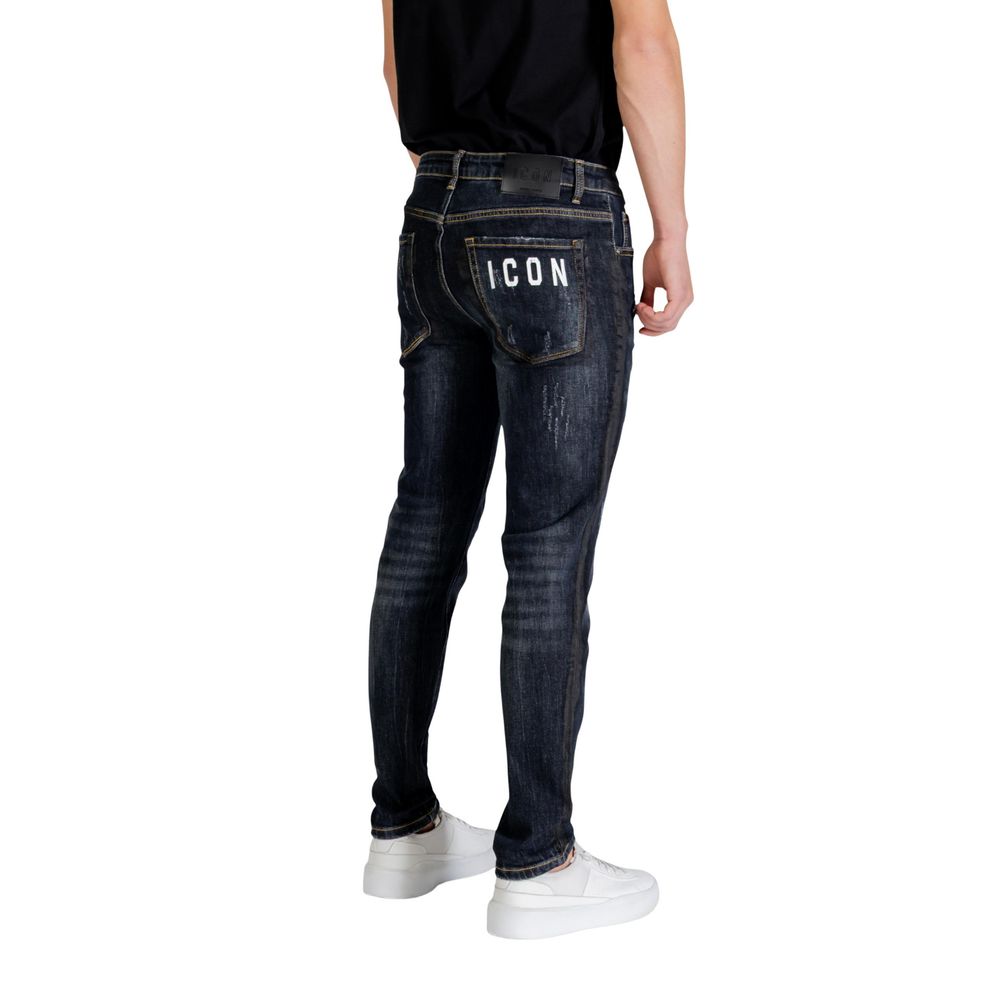 Icon Blue Cotton Skinny Jeans