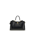 Dolce & Gabbana Black Calf Leather Bos Taurus Handbag