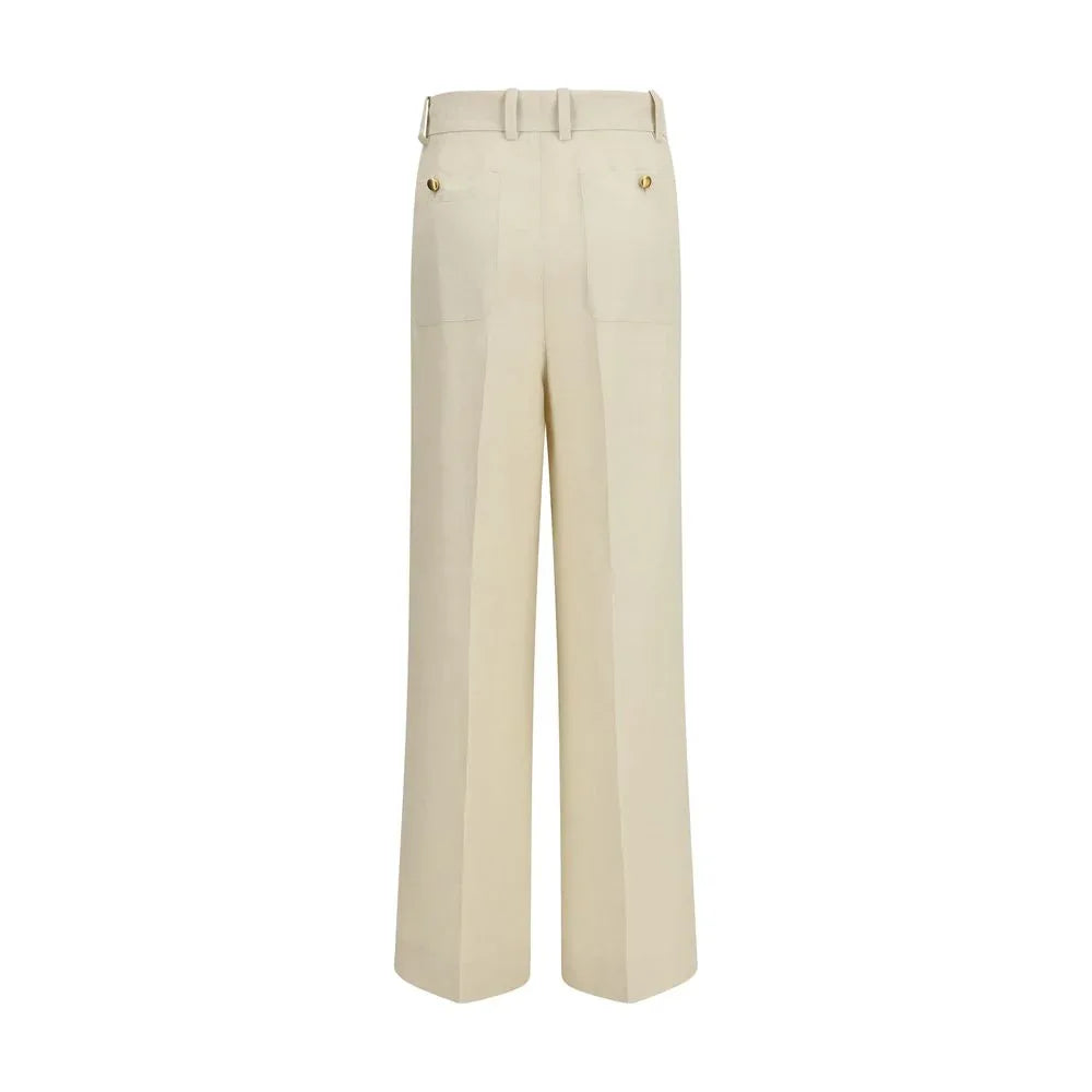 P.A.R.O.S.H. Beige Viscose Casual Pants - Zeiniez
