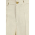 P.A.R.O.S.H. Beige Viscose Casual Pants - Zeiniez