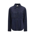 P.A.R.O.S.H. Blue Goatskin Dress Shirt - Zeiniez