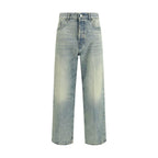 Haikure Blue Cotton Straight-Leg Jeans - Zeiniez