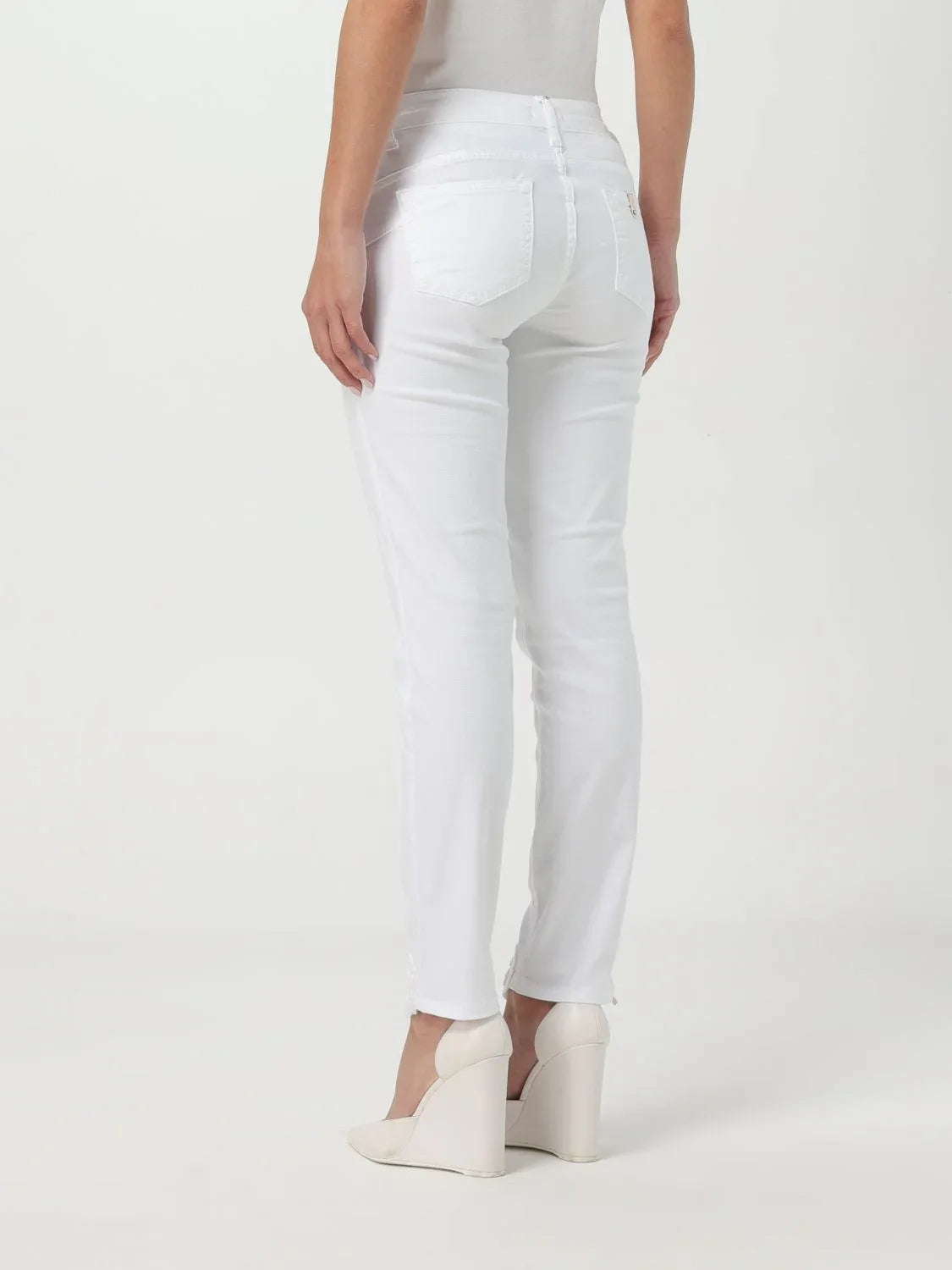 Liu Jo White Cotton Skinny Jeans - Zeiniez
