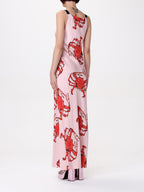 MSGM Multicolor Silk Casual Dress